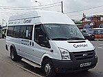 Бесплатный автобус Genser в пункт аренды автомобилей АрендаАвто-глз на Новорязанском шоссе